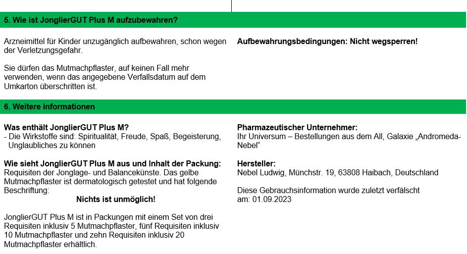 Packungsbeilage